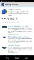 Old Navy Coupons Affiche