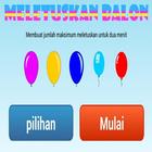 meletuskan balon icon