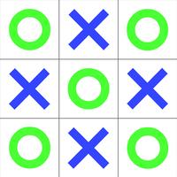 Tic-Tac-Toe (O X) plakat