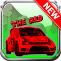 the red rally car