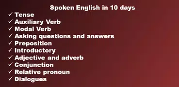 Spoken english in 10 days