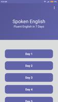 Spoken English in 7 days পোস্টার