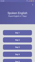 Spoken English in 7 days poster