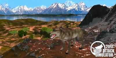 Wild Wolves: Hunger Attack Simulator 3D Affiche