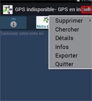 Note GPS capture d'écran 2