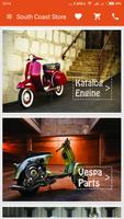 South Coast Vespa Garage Poster