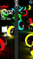3D Colorful Balls Zipper Poster