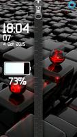 Black 3D Cubes Zipper poster