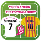 Your name on the football shirt icon