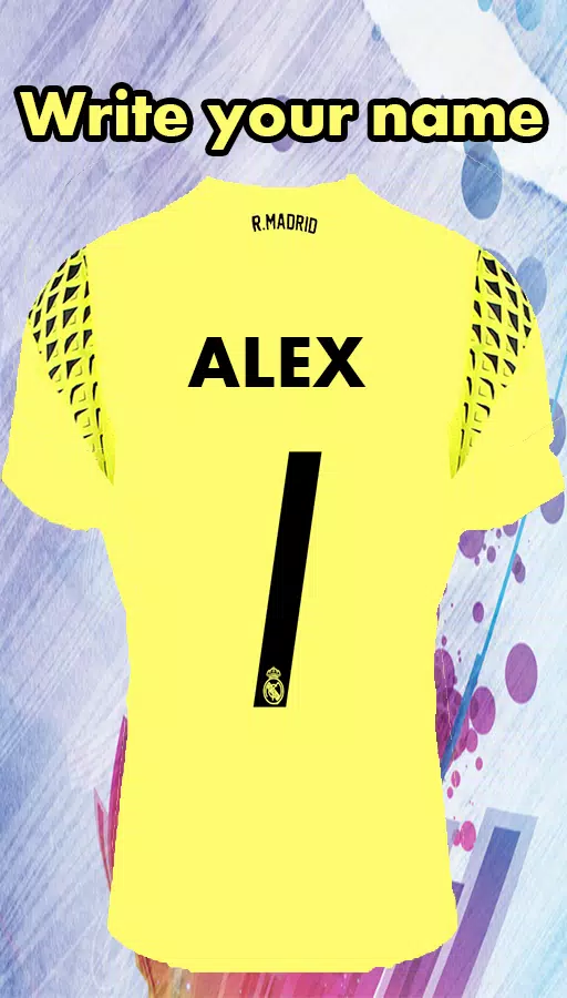 اكتب اسمك على قميص ريال مدريد APK للاندرويد تنزيل