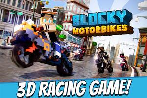Blocky Motorbikes - Racing Competition Game plakat