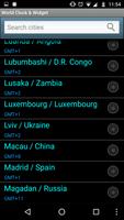 World Clock Widget & capture d'écran 2