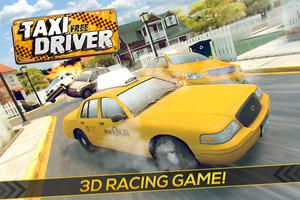 Free Taxi Driver Racing Game Affiche