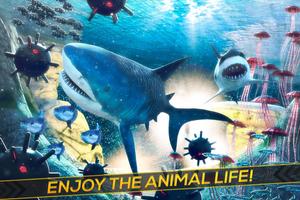 Sea Shark Adventure Game Free ポスター