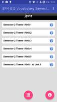 G12 Semester 2 Vocabulary โปสเตอร์