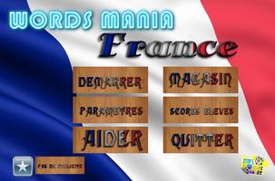 Poster Words Mania France
