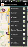 Fast Food Restaurants Locator Screenshot 1