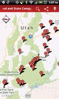 National State Campground Map پوسٹر
