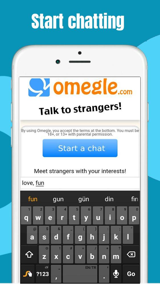 App chat apk video omegle OMGG