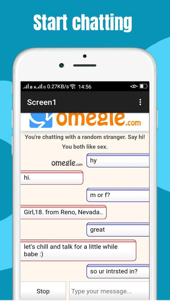 Omegle chat app