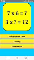 Multiplication Table पोस्टर
