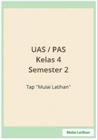 Sukses UAS SD Kelas 4 semester 2 screenshot 1