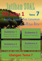 Latihan Soal SD Kelas 1 Tema 7 截图 1