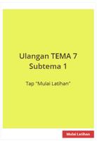 3 Schermata Latihan Soal SD Kelas 2 Tema 7