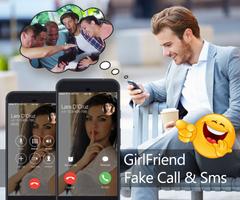 GirlFriend Fake Call And Sms Affiche