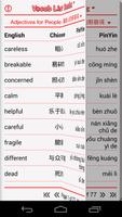 Vocab List - Chinese Food Affiche