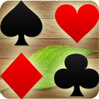 Solitaire Rummy Poker cards Zeichen