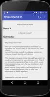 Unique Device ID & Root check imagem de tela 2
