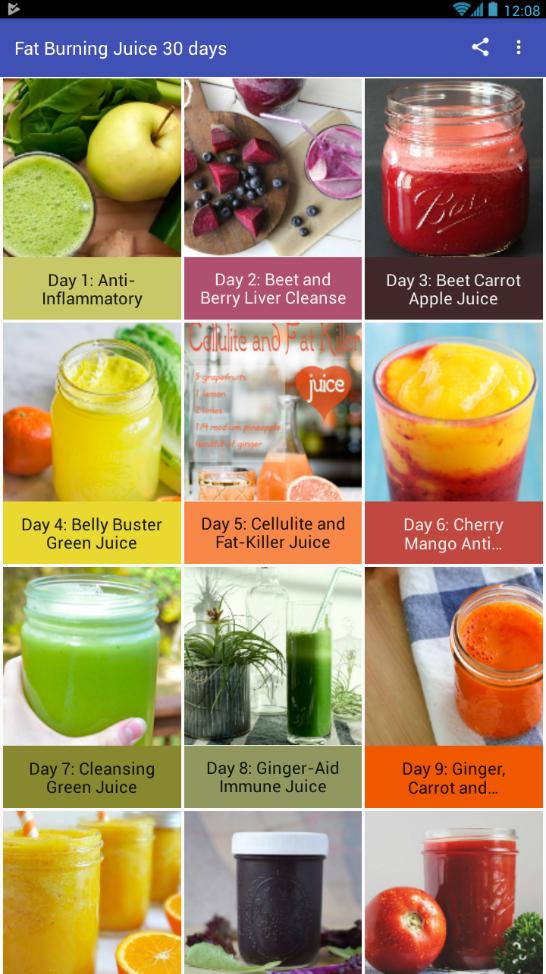 Fat Burning Juices- Detox Drinks 30 days Diet Plan for Android ...