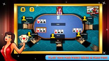 Teen Patti poker স্ক্রিনশট 1