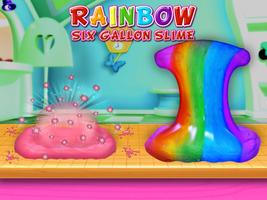 Glitter Six Gallon Slime Rainbow Squishy Plakat