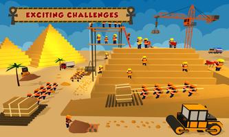 Egypt Pyramid Builder Games ภาพหน้าจอ 1