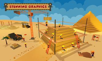 Egypt Pyramid Builder Games ภาพหน้าจอ 2