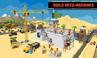Army Craft: Build & Battle Blocky World Defence poster
