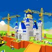 Castle Construction Building Game Crane and Loader