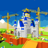 Castle Construction Building Game Crane and Loader icon