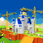 Castle Construction Building Game Crane and Loader icon