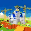 Schloss Bau Bau Spiel Kran und Lader