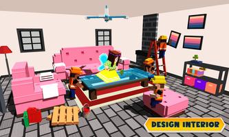 Fairy Tale Girls Craft : Blocky Princess World 3D screenshot 1