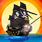 pirate navire artisanat: construction construire icône