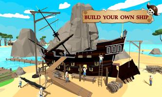 pirate navire artisanat: construction construire Affiche