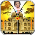 Taj Mahal Zipper Lock Screen