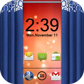 Curtain Lock Screen Theme3 icon