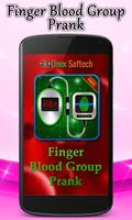 Finger Blood Group Prank Plakat