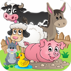 Flashcards - Farm Animal Kids icône
