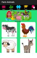 Flashcards - Farm Animal Kids capture d'écran 1